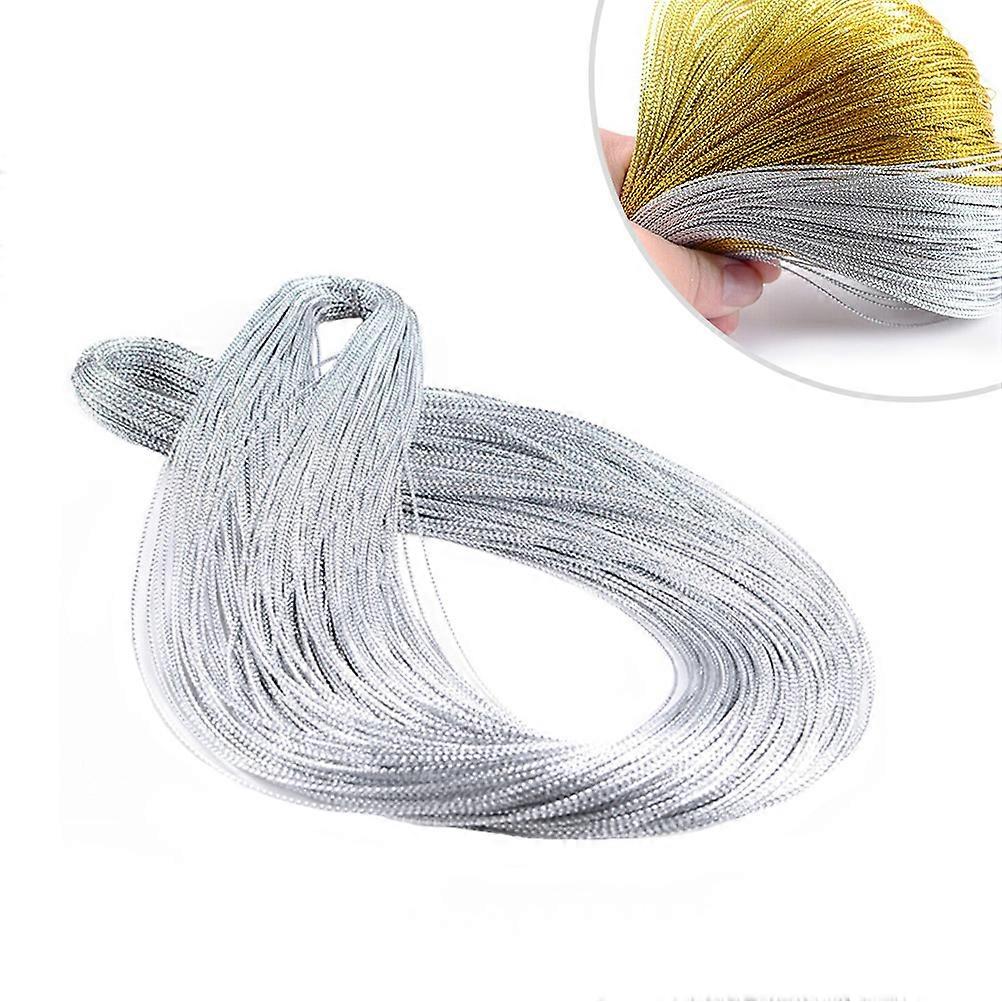 1mm 100 Yard Tag String Braided Nylon Gift Tag Rope Jewelry Thread Silver