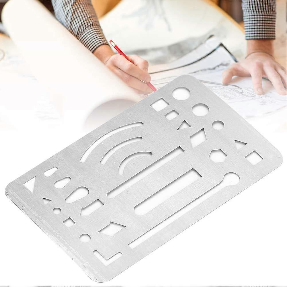 27 holes, the shield shield multipurpose template ruler for drawing corrections, transparent plastic tool for precision drawing, ideal artist