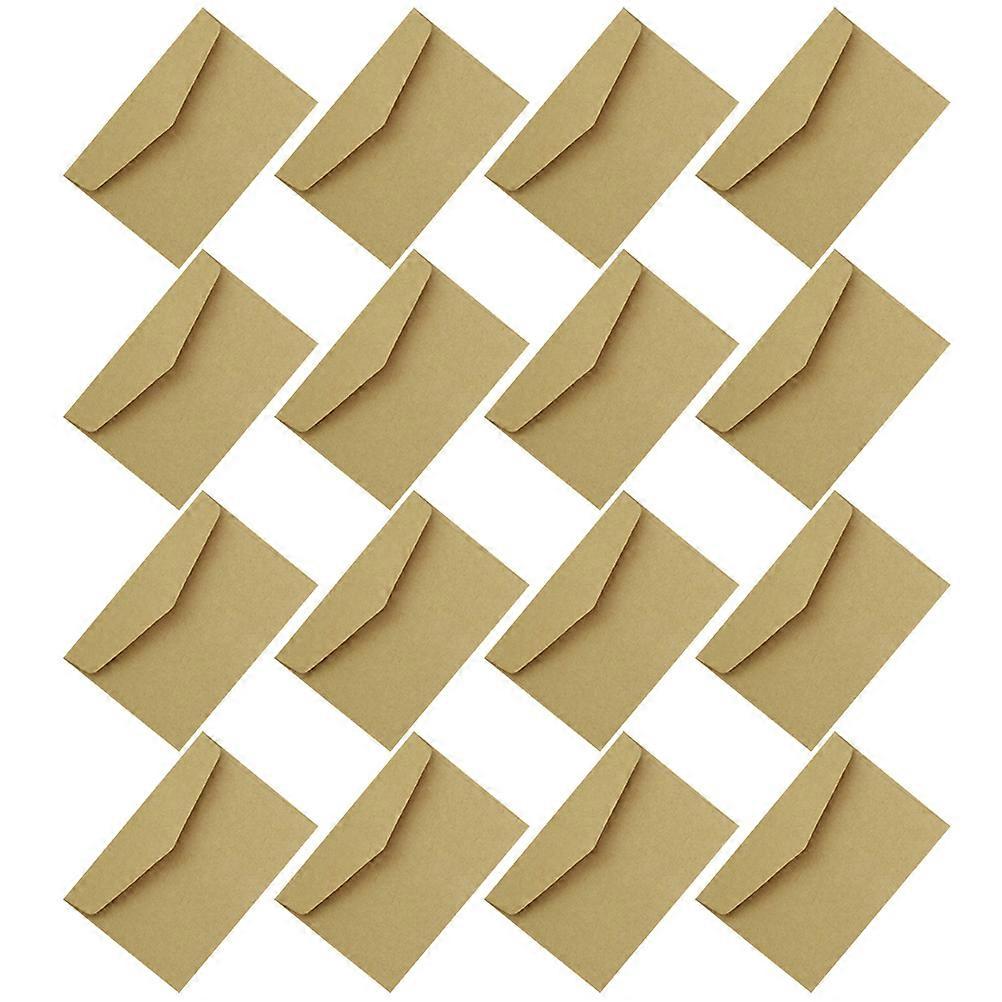 Kraft Paper Envelopes Mini Style Document Storage 10X7.5cm Information Protection 100Pcs