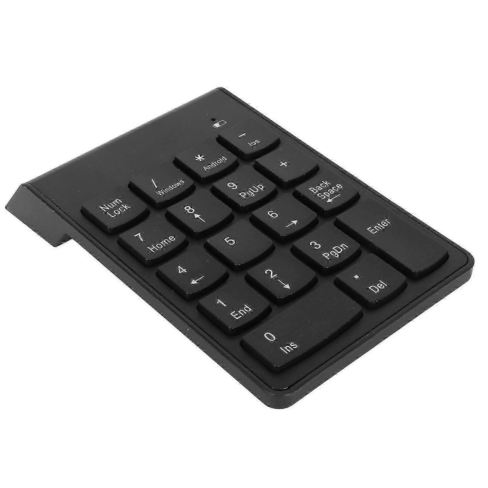 Teclado numérico mini sem fio Bluetooth com 18 teclas em forma de U - Teclado numérico de baixo ruído para laptop e PC com distância de conexão de 32,8 pés