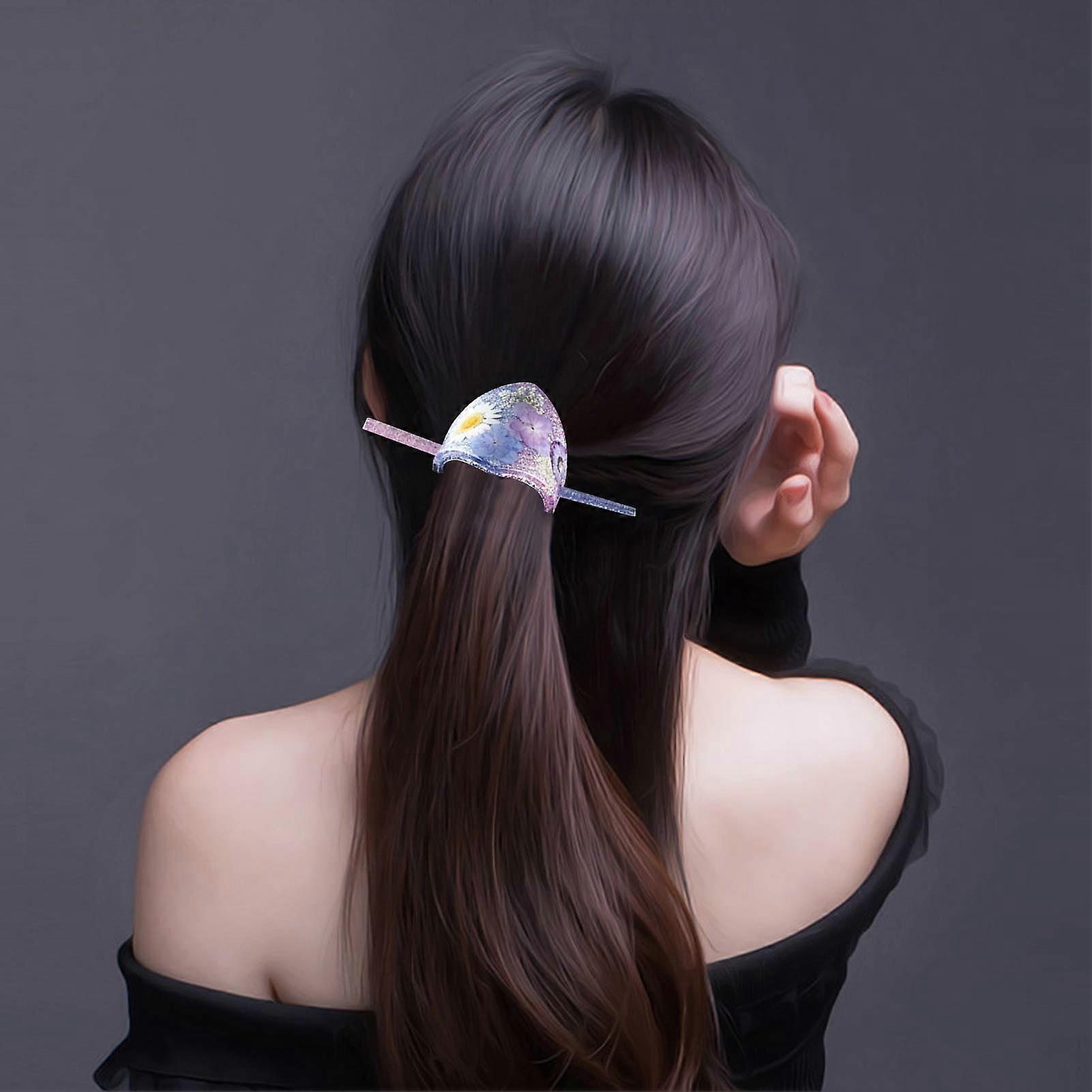 DIY Hair Pin Mold Hair Clips Resin Mold Pin Silicone Resin Mold Women Girl Hair Accessories Reusable and Washable
