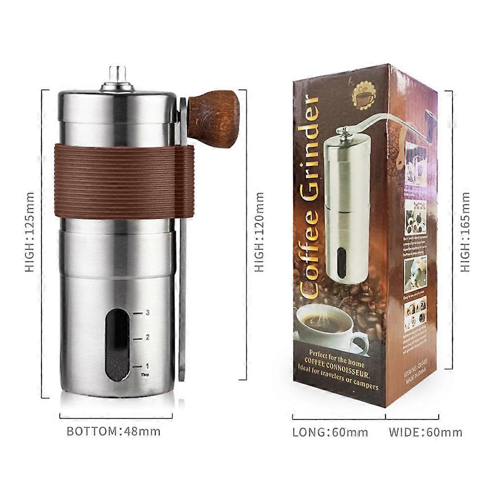 Coffee Grinder Manual Portable Stainless Steel Burr Hand Coffee Grinder With Crank Hand Grinder Hand Machine For Home