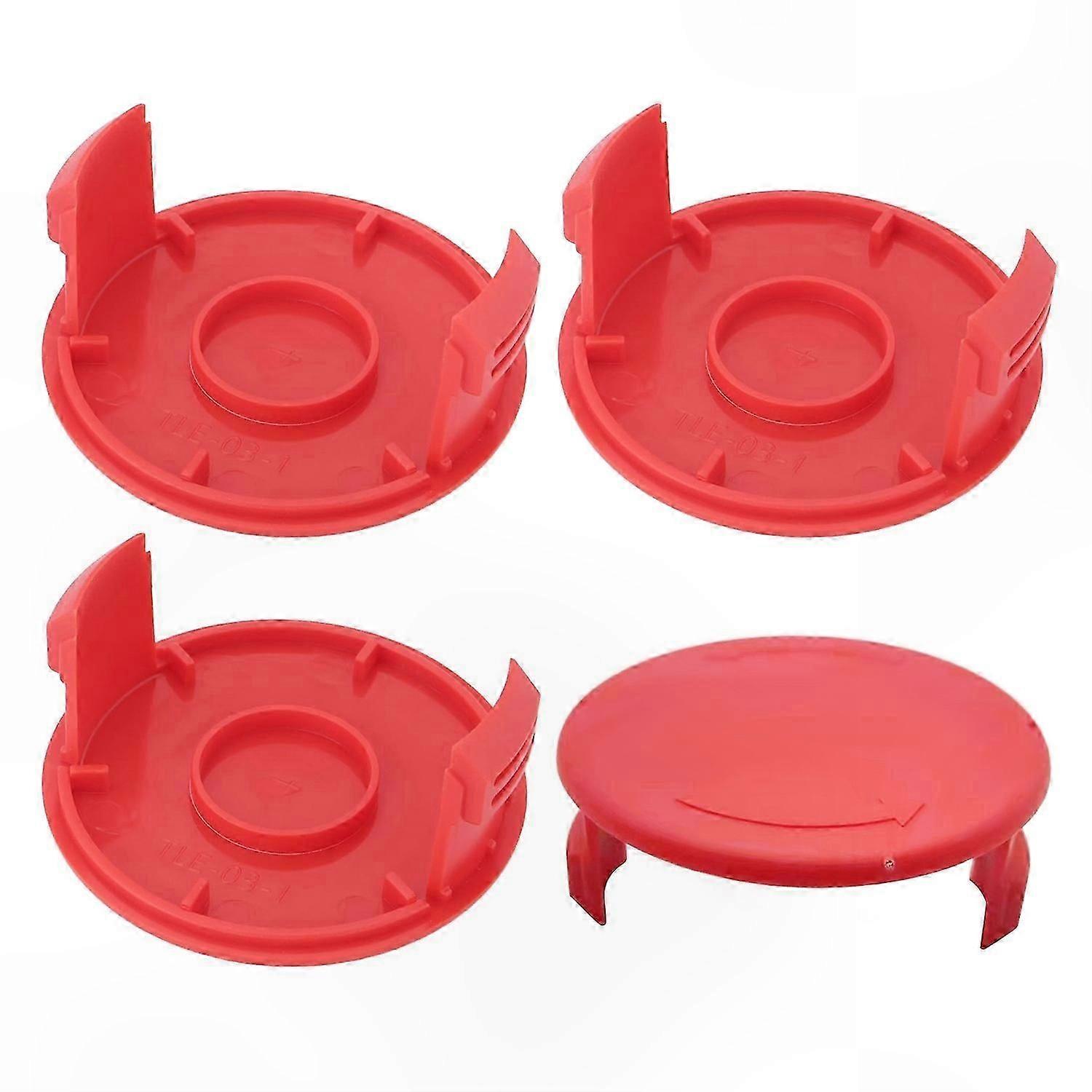 4-Pack Spool Cap Replacement for Cordless Lawn Trimmers Compatible with 18V Models