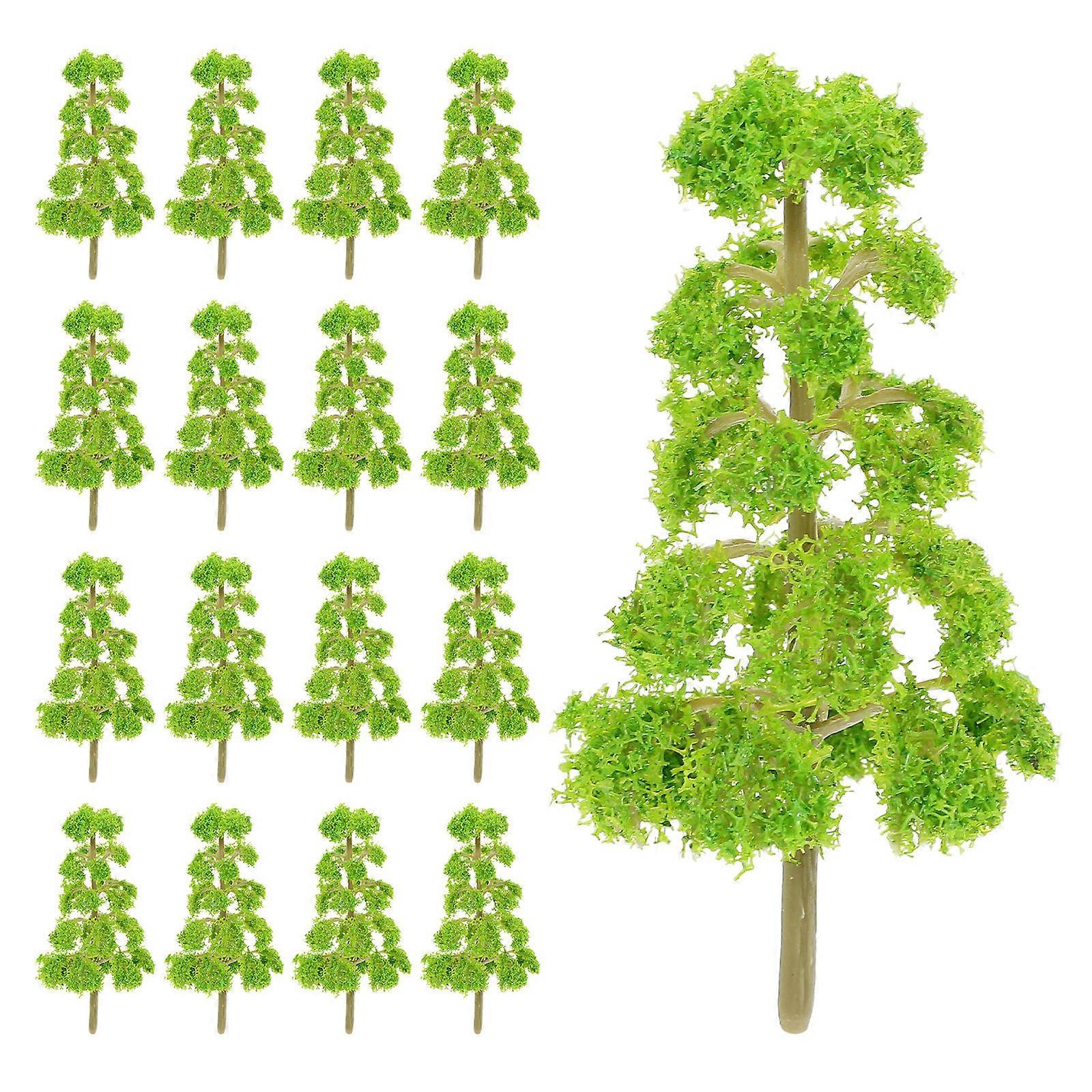 Miniature Landscape Decoration Trees For Diorama And Model Train Scenery Realistic Style 20Pcs