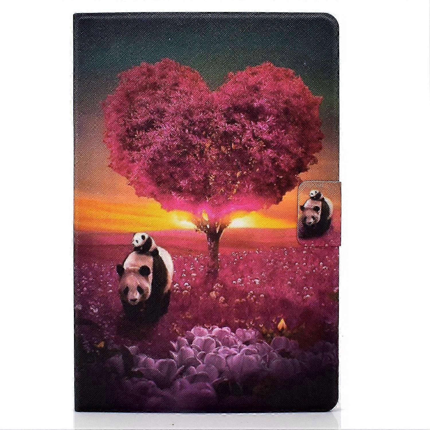 Tablet Case For Lenovo Tab M11 / Xiaoxin Pad 11 2024 Colored Drawing Smart Leather Tablet Case(Panda)