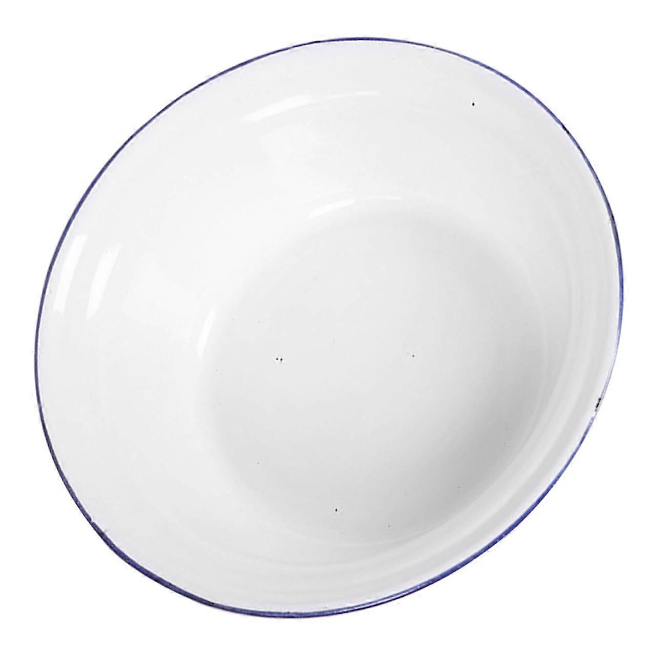 Enamel soup bowl, kitchen containers, fruit plate, enamel kitchenware, mixing bowls