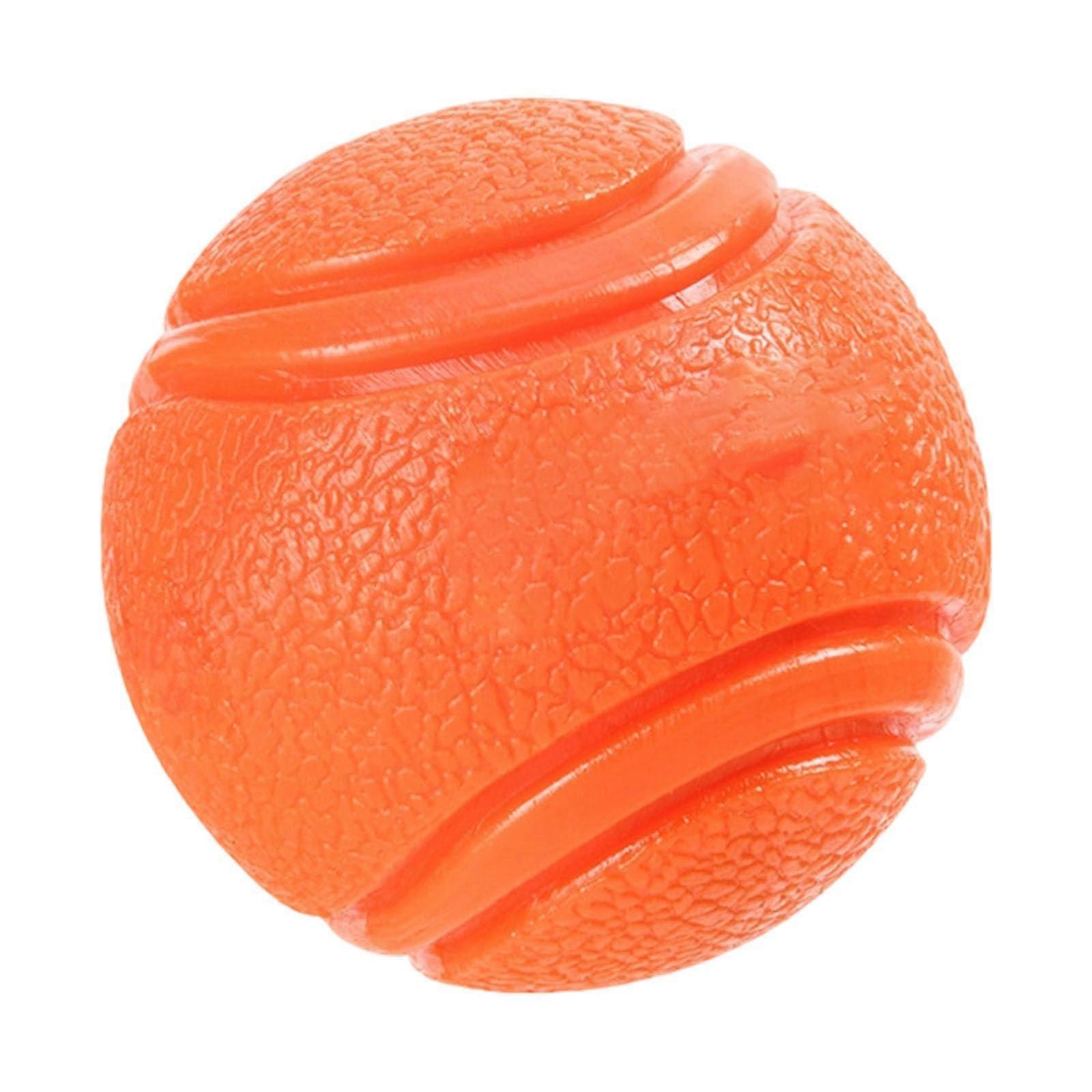 Bouncing chew toy for pets with textured surfaces for tartar removal and outdoor fetch play Ref: 8472