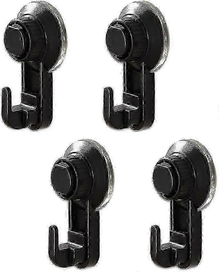 4 Pack Vacuum Suction Cup Hooks, Extra Strong Suction Hooks Without Drilling