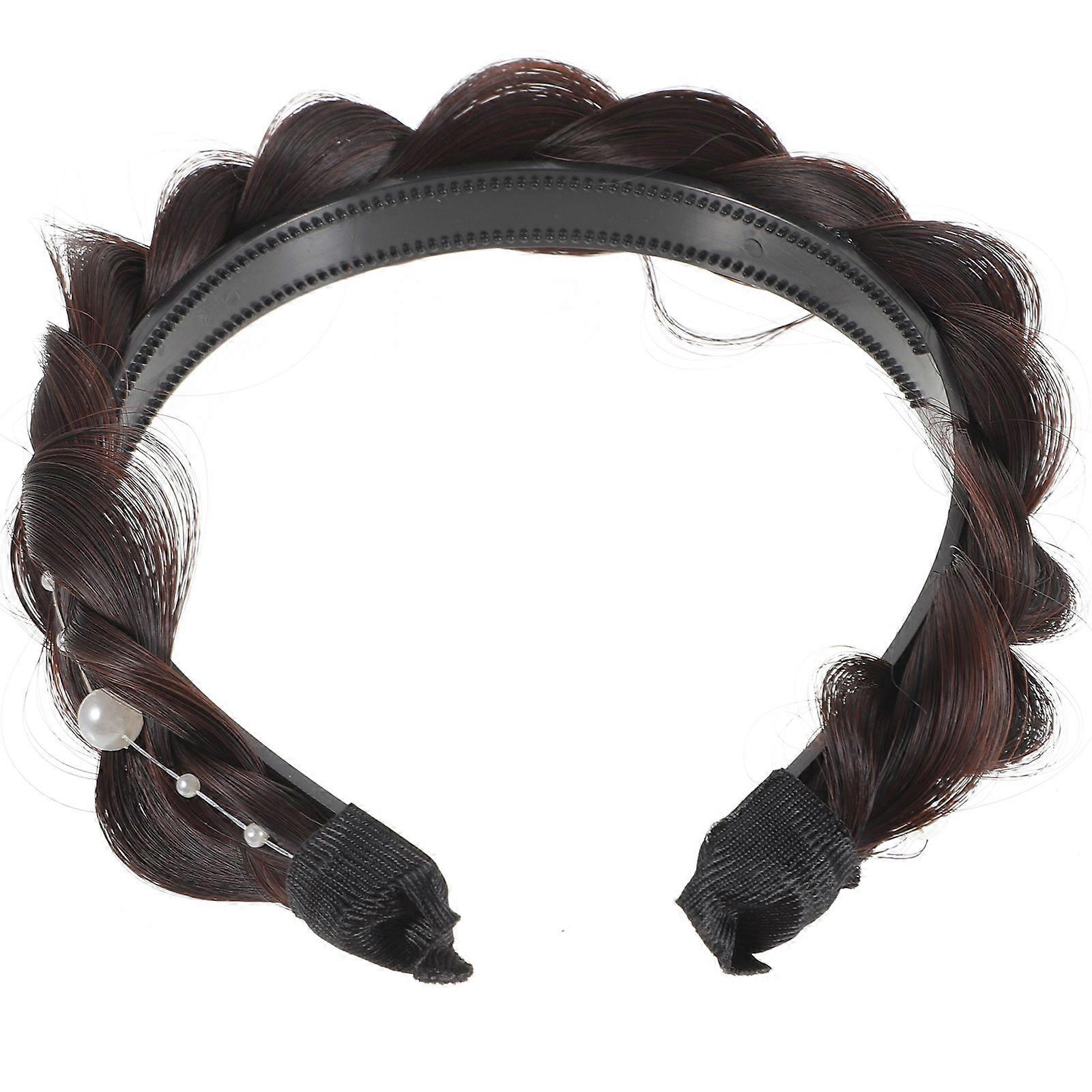 Brown Hair Band with Anti-Skid Teeth for Decor Perfect for Long-Term Use Wide Size