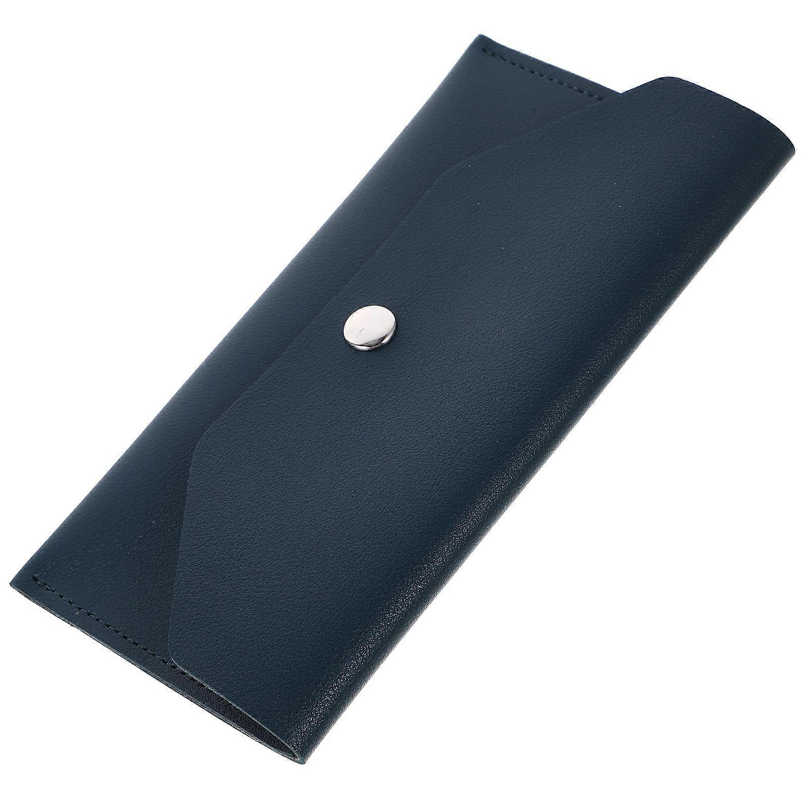Envelope Holder For Men In Simple Design For Office Use Made Of Durable PU With Large Capacity 1Pcs