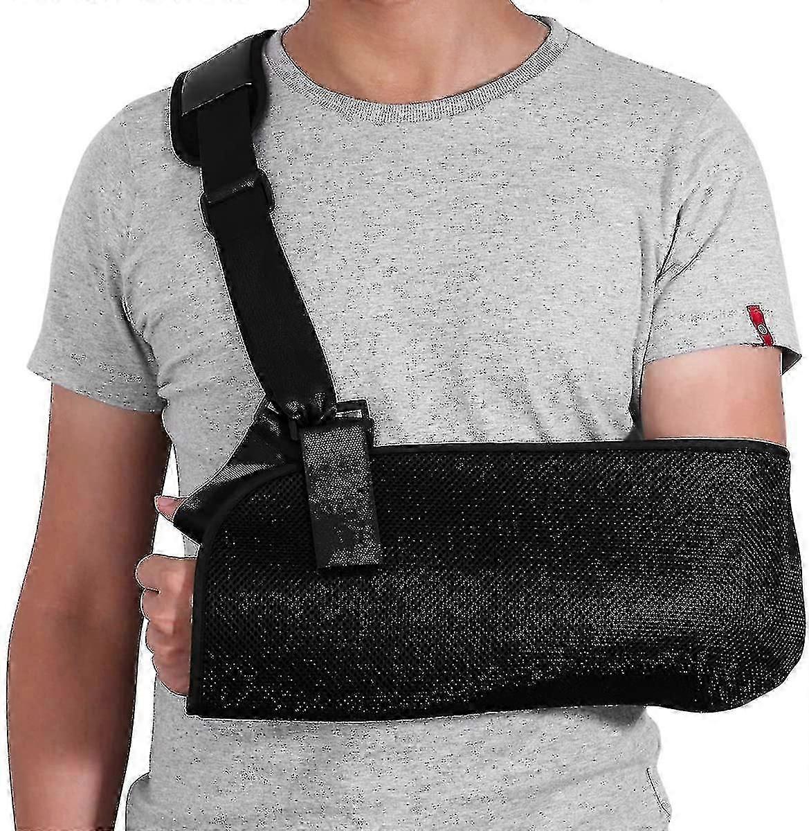 Arm Sling - Shoulder Immobilizer For Broken Fractured Arm - Adjustable Arm