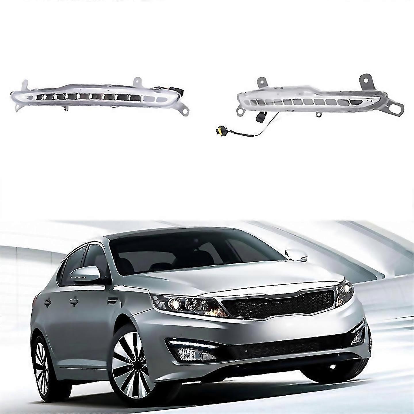 Für Auto Front Bumper Led Nebelscheinwerfer DRL Tagfahrlicht Für Kia K5 Optima 20102014