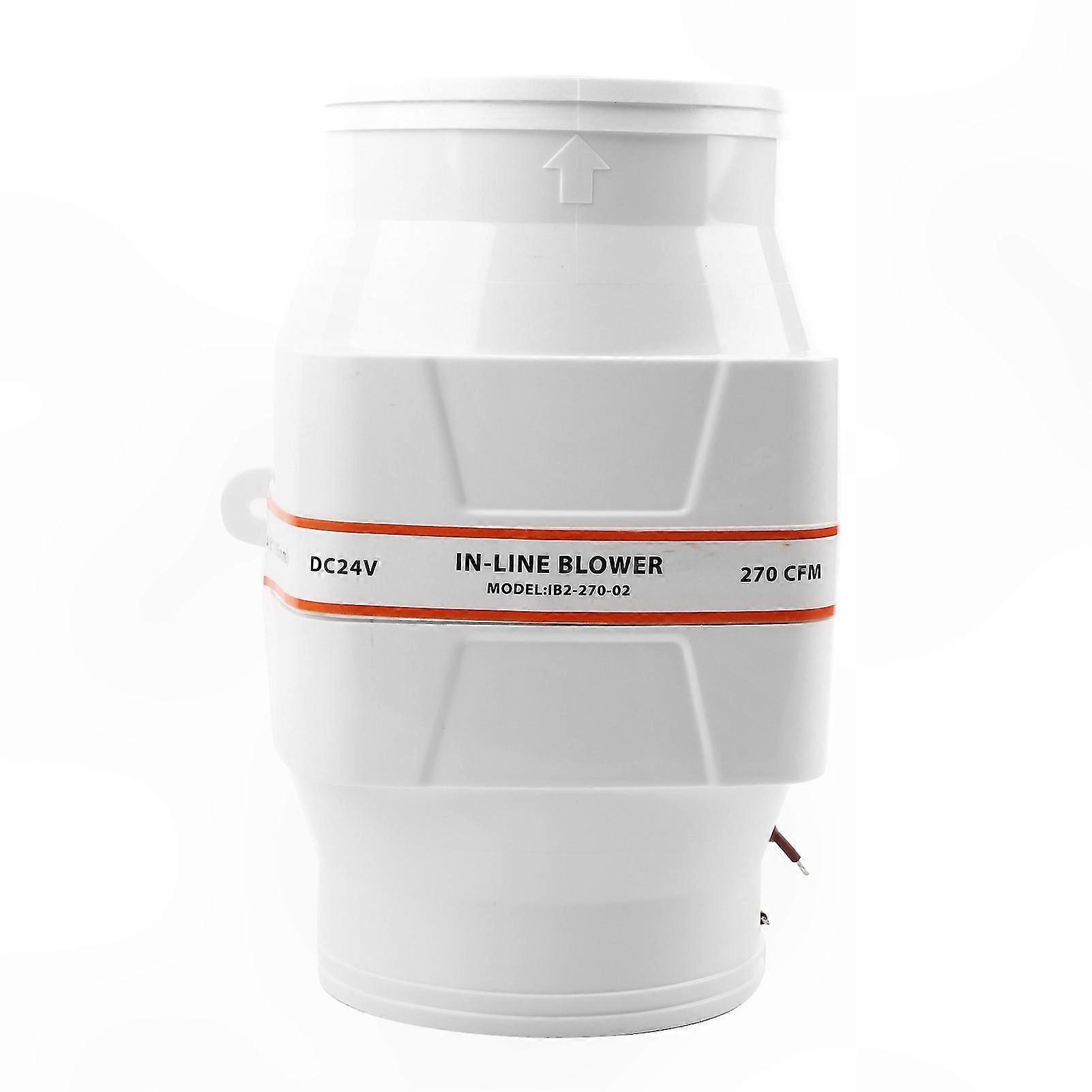 4" Inline DC Blower Fan for Marine RV Ventilation 24V Quiet and Powerful Engine Cooling System