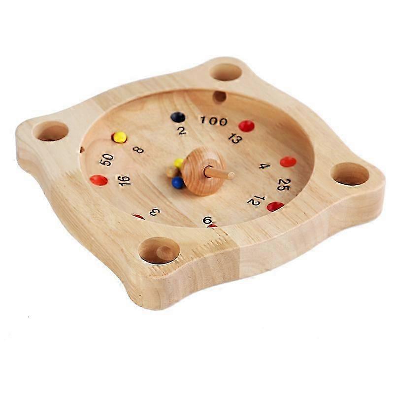 Tyrolean roulette - Spinning top game - Skill game - Board game - Wooden board game -