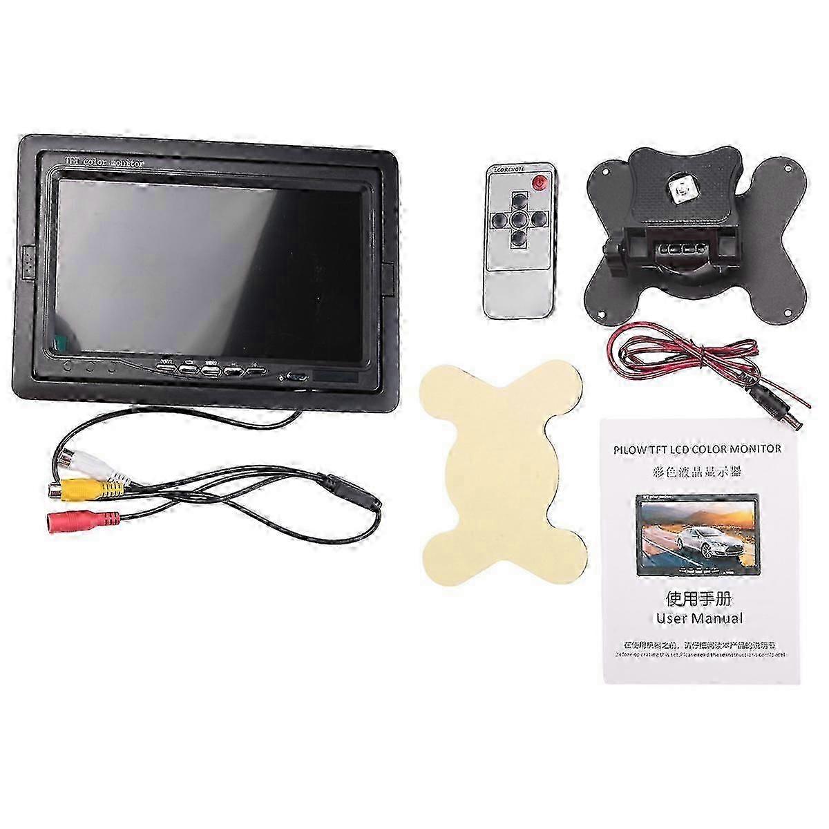 Optimized Rear View Monitor with 7-Inch Display for Buses, Container Trucks & Commercial Vehicles - Safe Backup Camera for Reversing