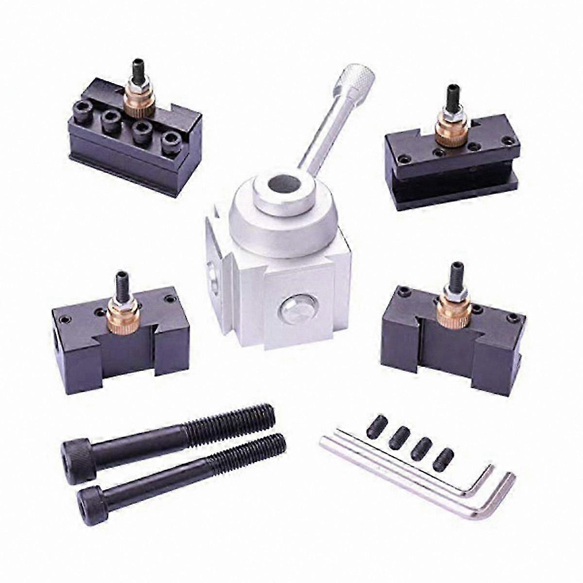 Quick Change Tool Holder for Mini Lathe, Multifunctional Tool Post with Multiple Positions, 120034 Compatible Set