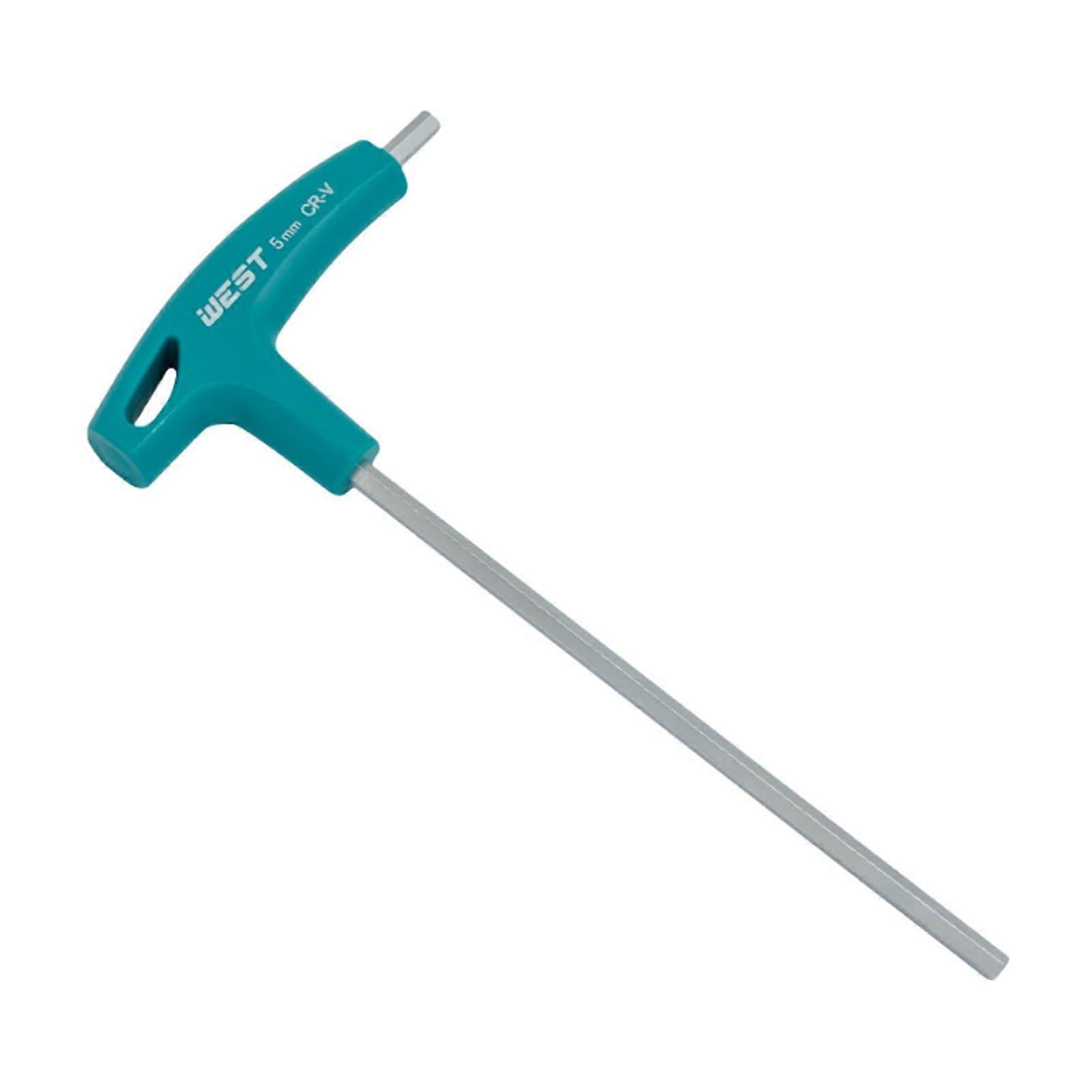 T-Handle Allen Key Set 5 mm Hex Key Wrench with Ergonomic Handle for Improved Grip and Torque
