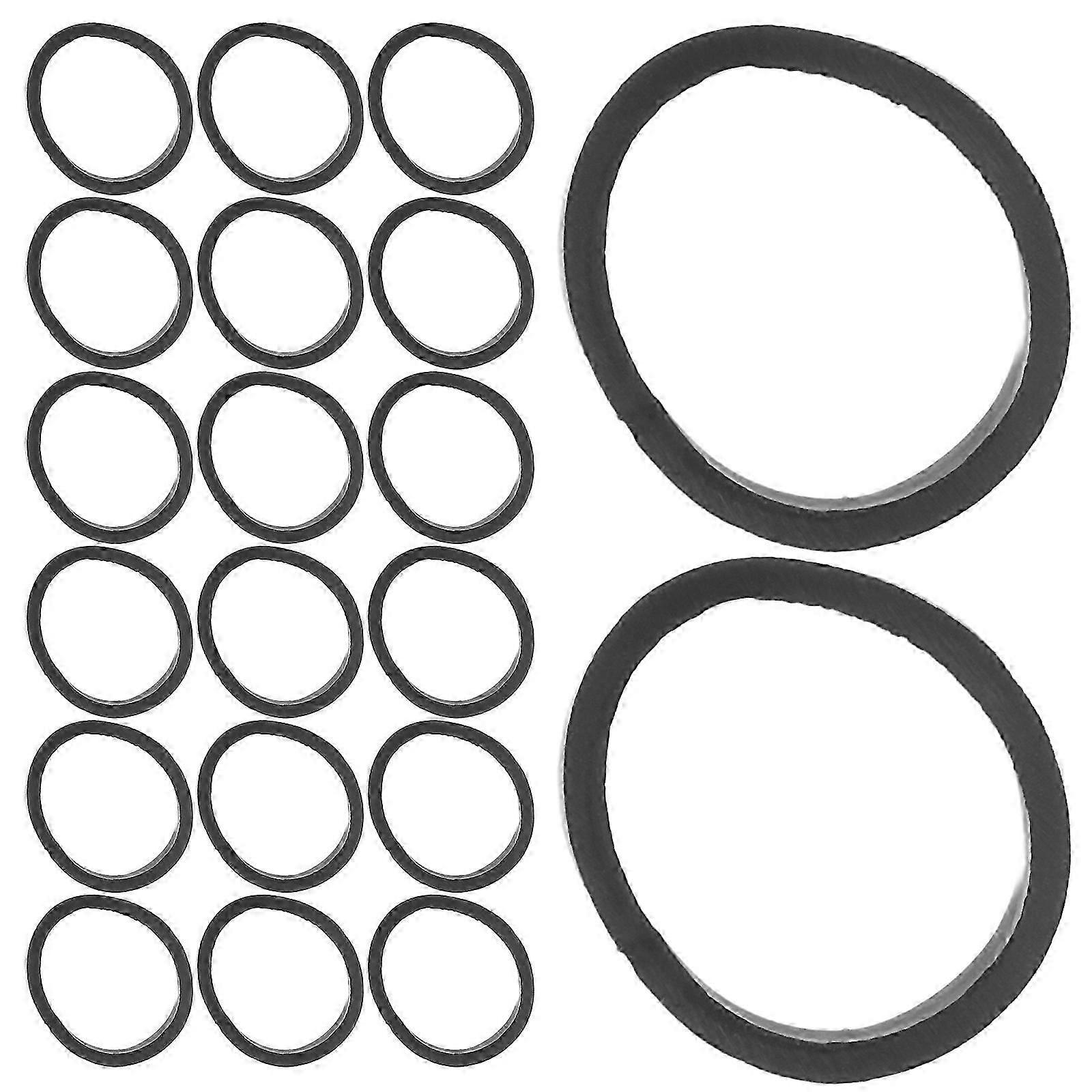 50-Pack Rubber Barbell Washers for Weightlifting