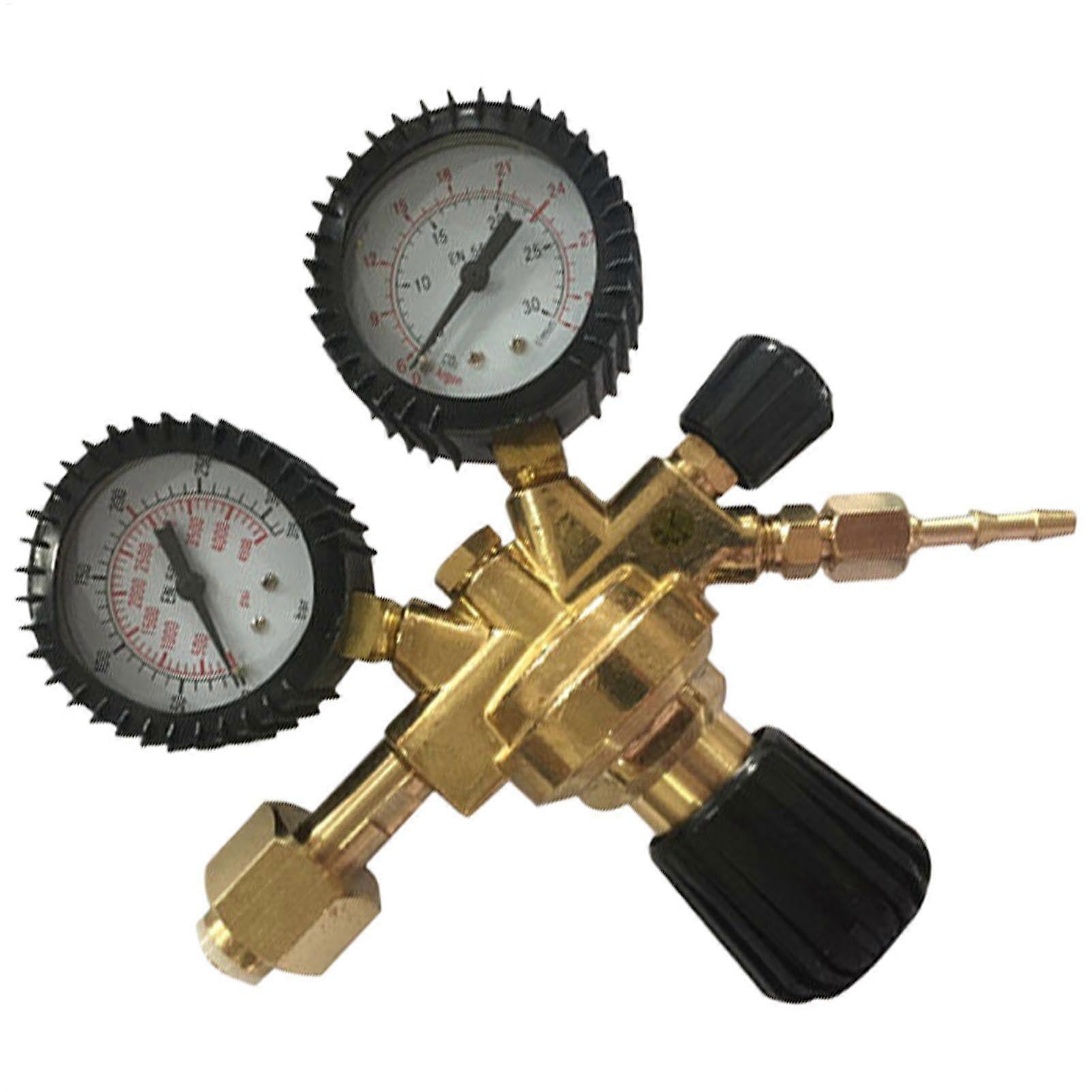 Welding Regulator, Argon Carbon Dioxide Pressure Regulator, Easy to Read DoubleScale Gauges, Precise Stabilized Control, Welding Tool for Welder
