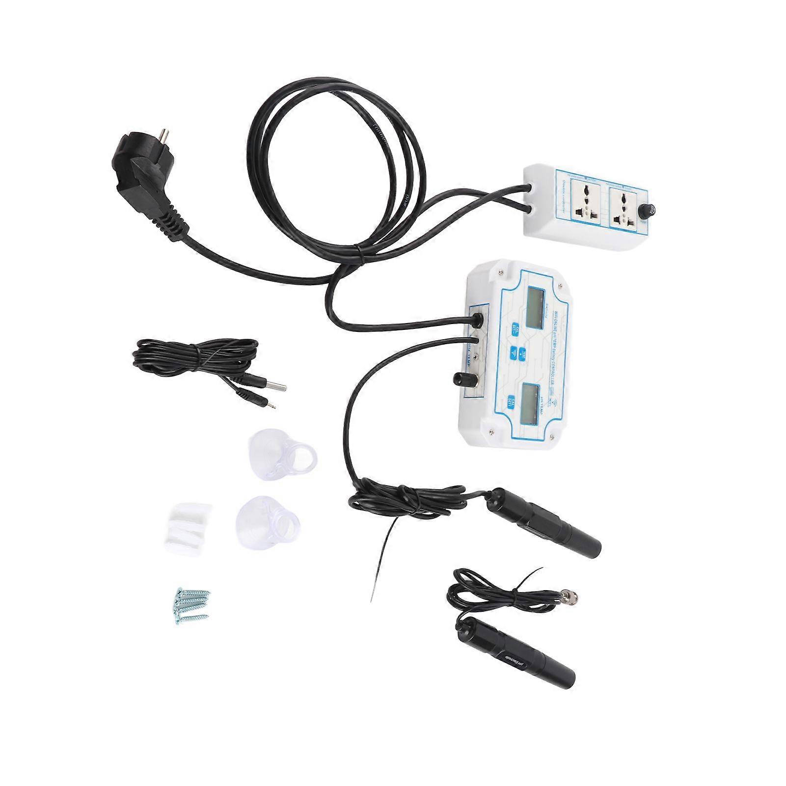 WiFi Online pH TDS Controller Professional 3-in-1 pH/TDS/TEMP Water Quality Detector pH Controller with Relay Plug Repleaceable Electrode BNC Type Pro
