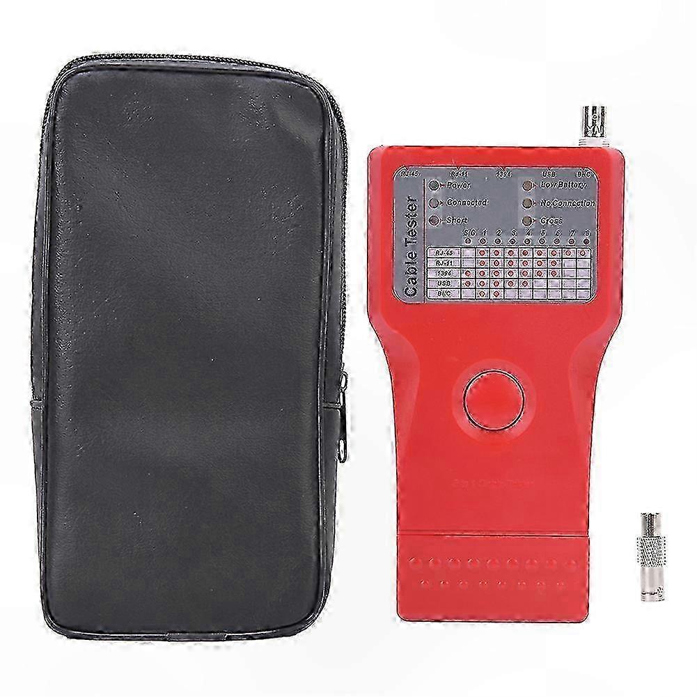 Multi-Function 5-in-1 Cable Tester for Network, 1394, and BNC with Remote Unit hwy