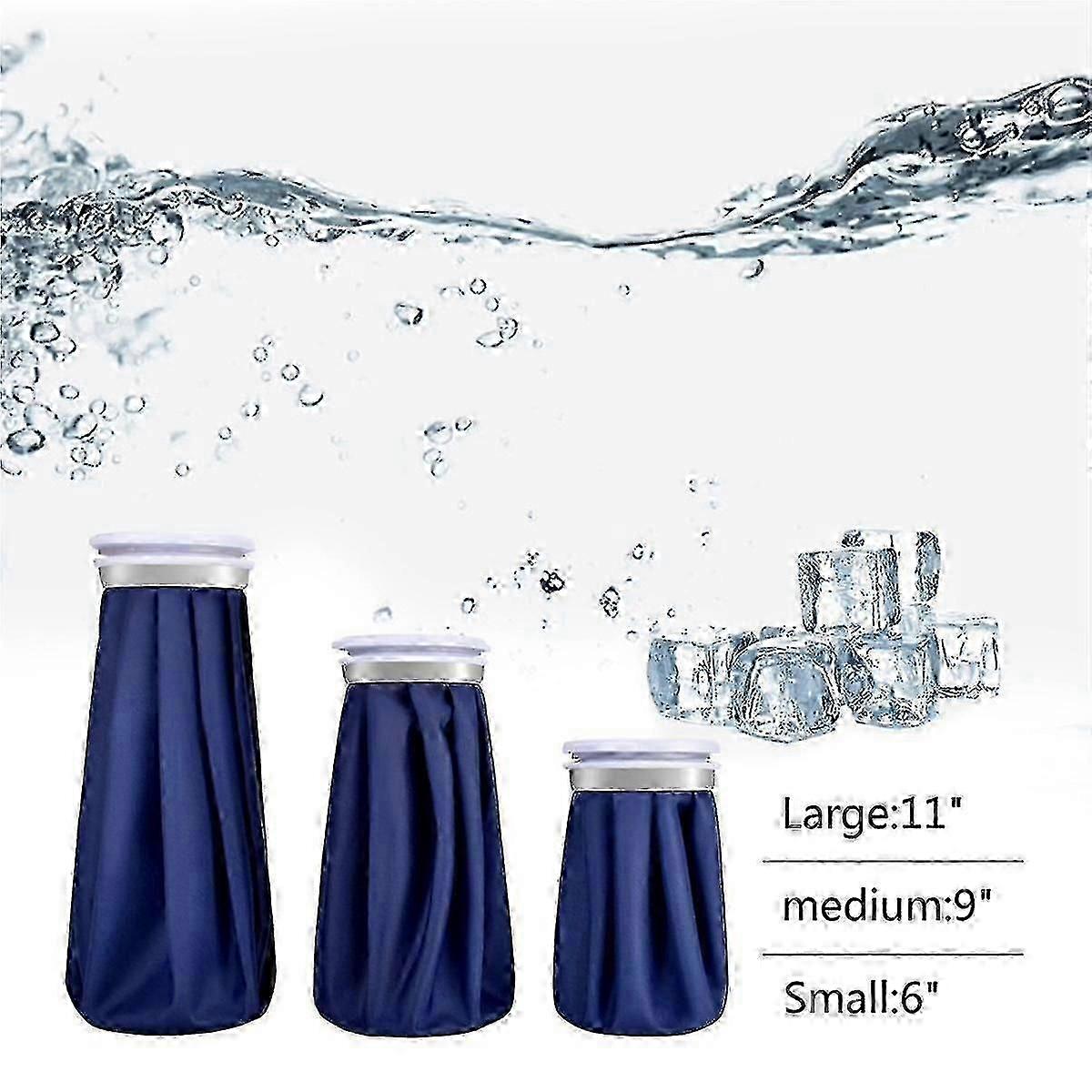 Ice Pack Reusable Ice Bag Hot Water Bag For Injuries Pain Relief Hot&cold Therapy With Elastic Brea - ya
