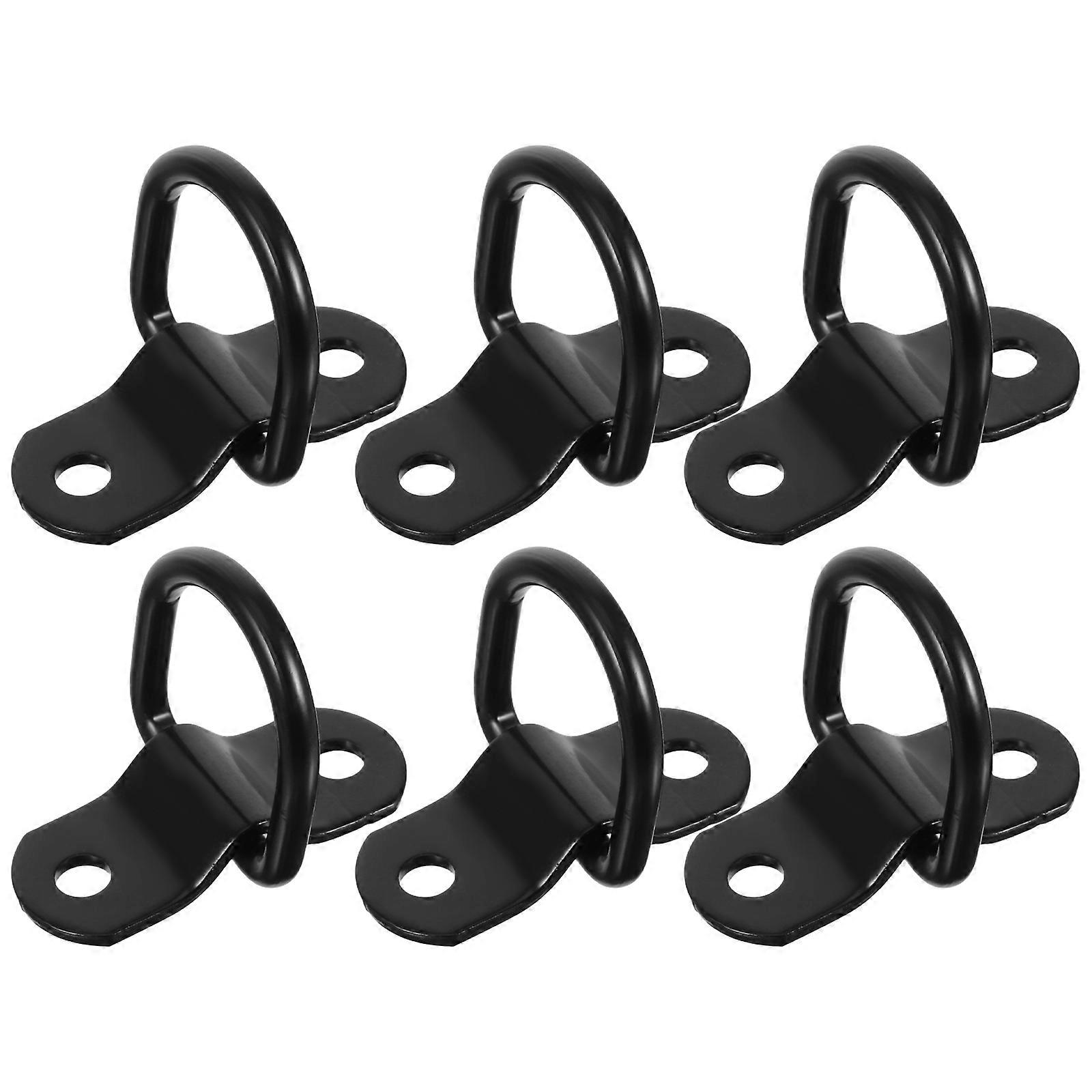 6 Σετ D Ring Tie Down Anchors Hooks για Cargo Trailer Truck Bed Bracket Camper Heavy Duty με βίδες