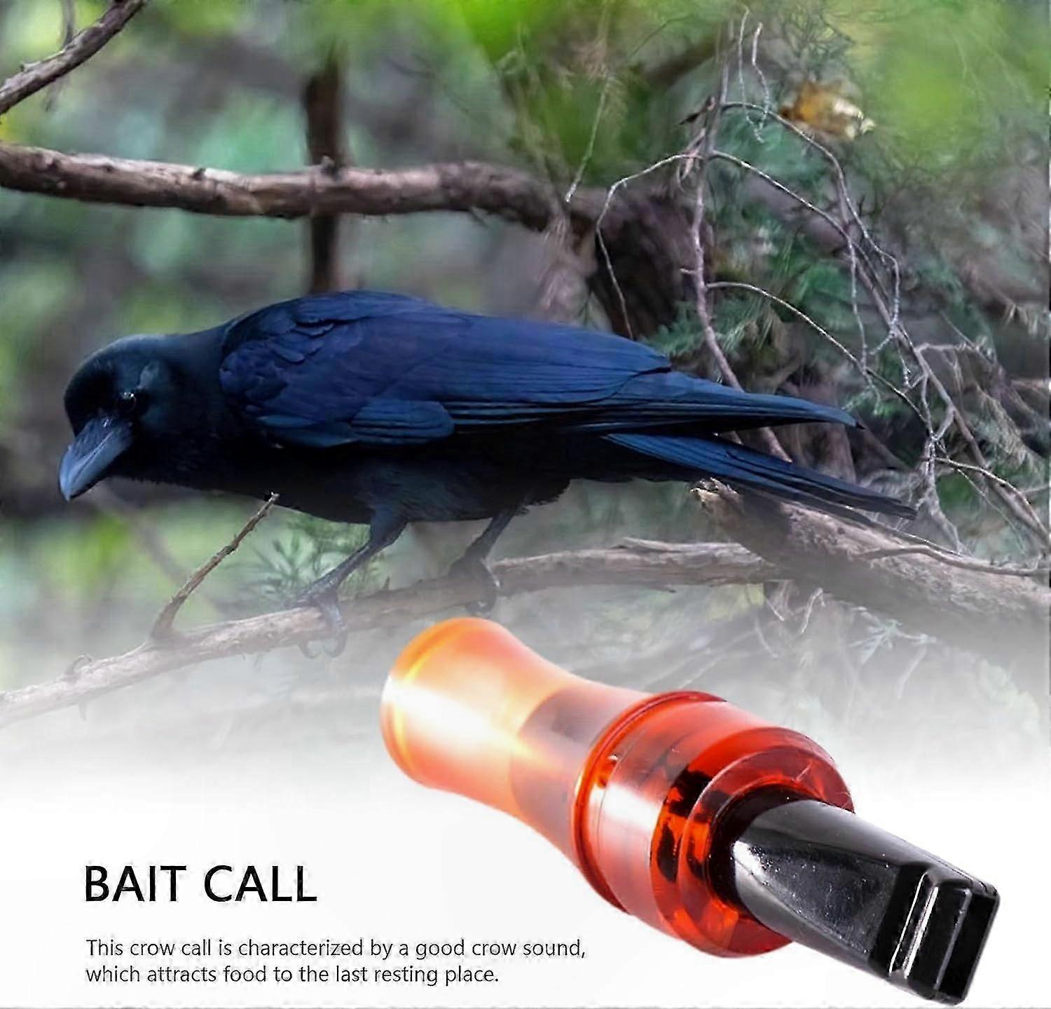Sifflet d’appeau de corbeau réaliste pour la chasse | Accessoire leurre brun durable | Simulation sonore authentique pour une utilisation en extérieur
