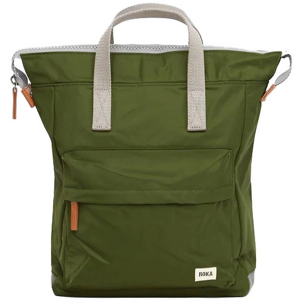 Roka Bantry B Medium Sustainable Nylon Backpack - Avocado Green
