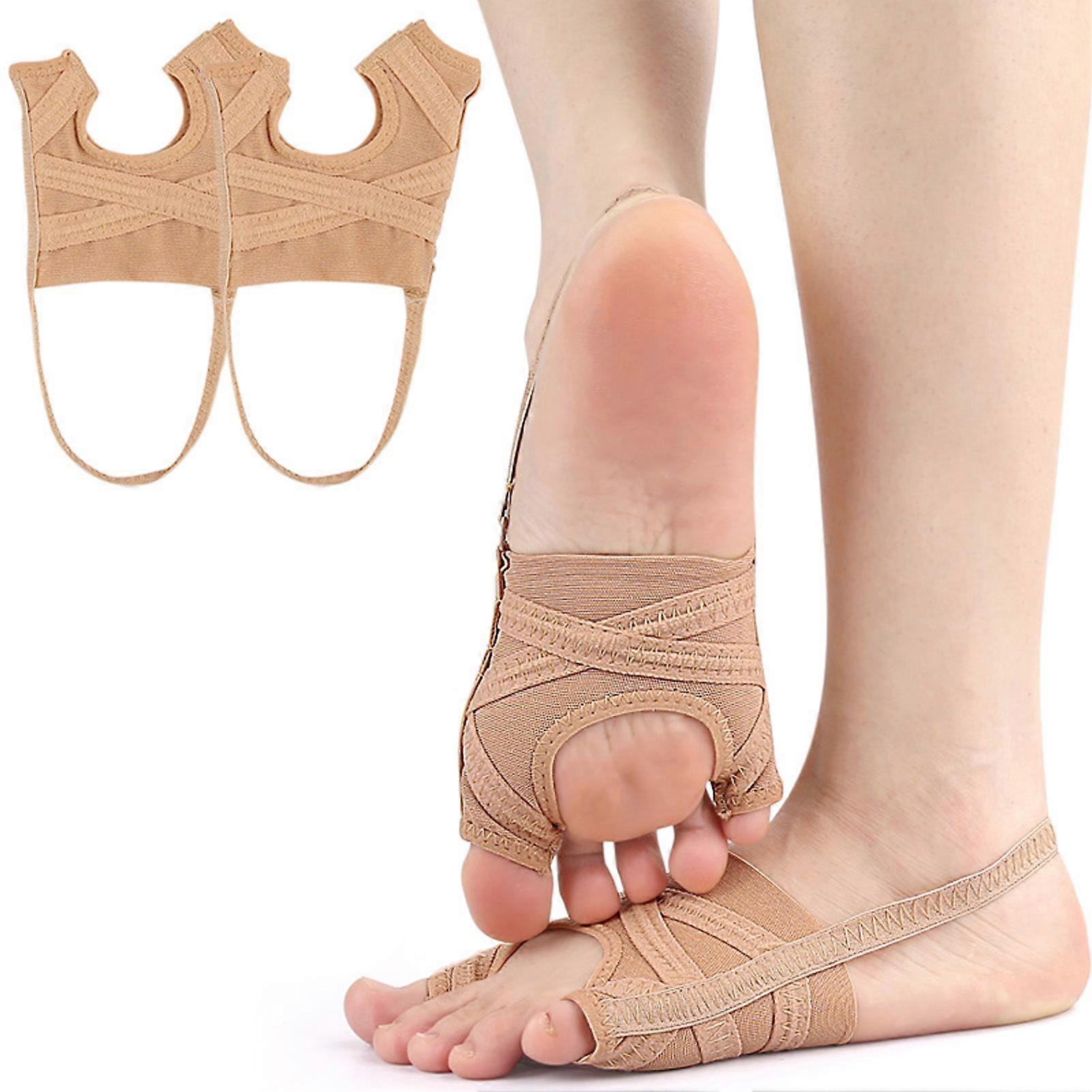 Big Toe Tail Toe Corrector Pair Luminous Mesh Silicone Skin Color
