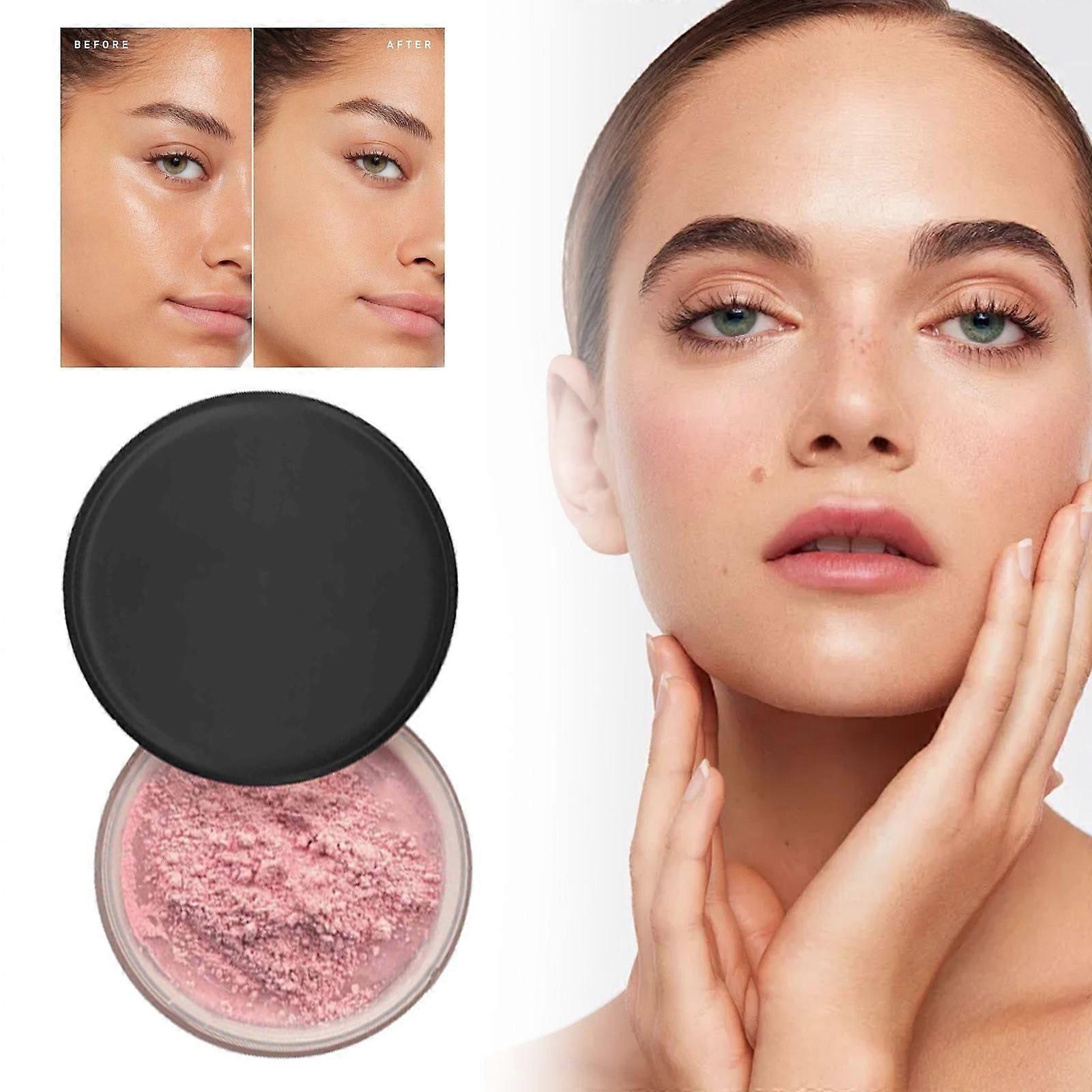 Rosa pulver,Blurring Setting Powder,Skönhet Rosa Blurring Powder,Skönhet Rosa
