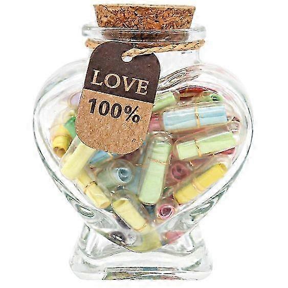 Secret Message Pills Capsule in a Glass Bottle Love Message Notes V...