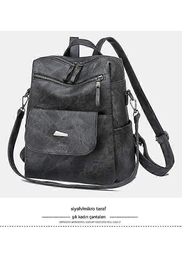 Pink Large Capacity Women's Retro Backpack Light Pink