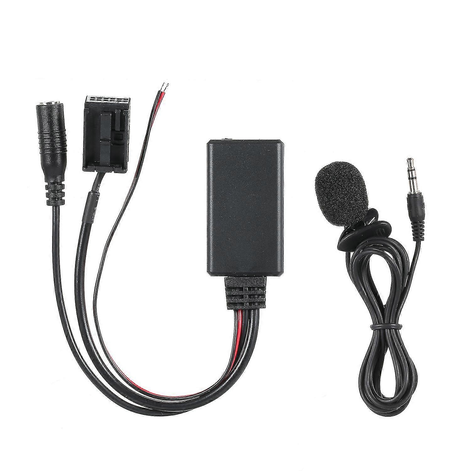 6000 BT 5.0 CD Device Aux Audio Adapter Microphone Handsfree Kit Replacement for Ford 6000CD