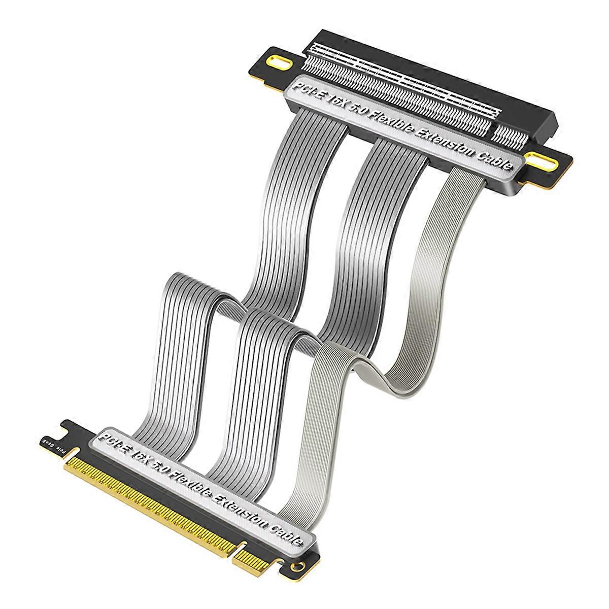 PCI-E 5.0 16X Expansion Cable 180 Degree Vertical Installation GPU Cable for PC Desktop Computer