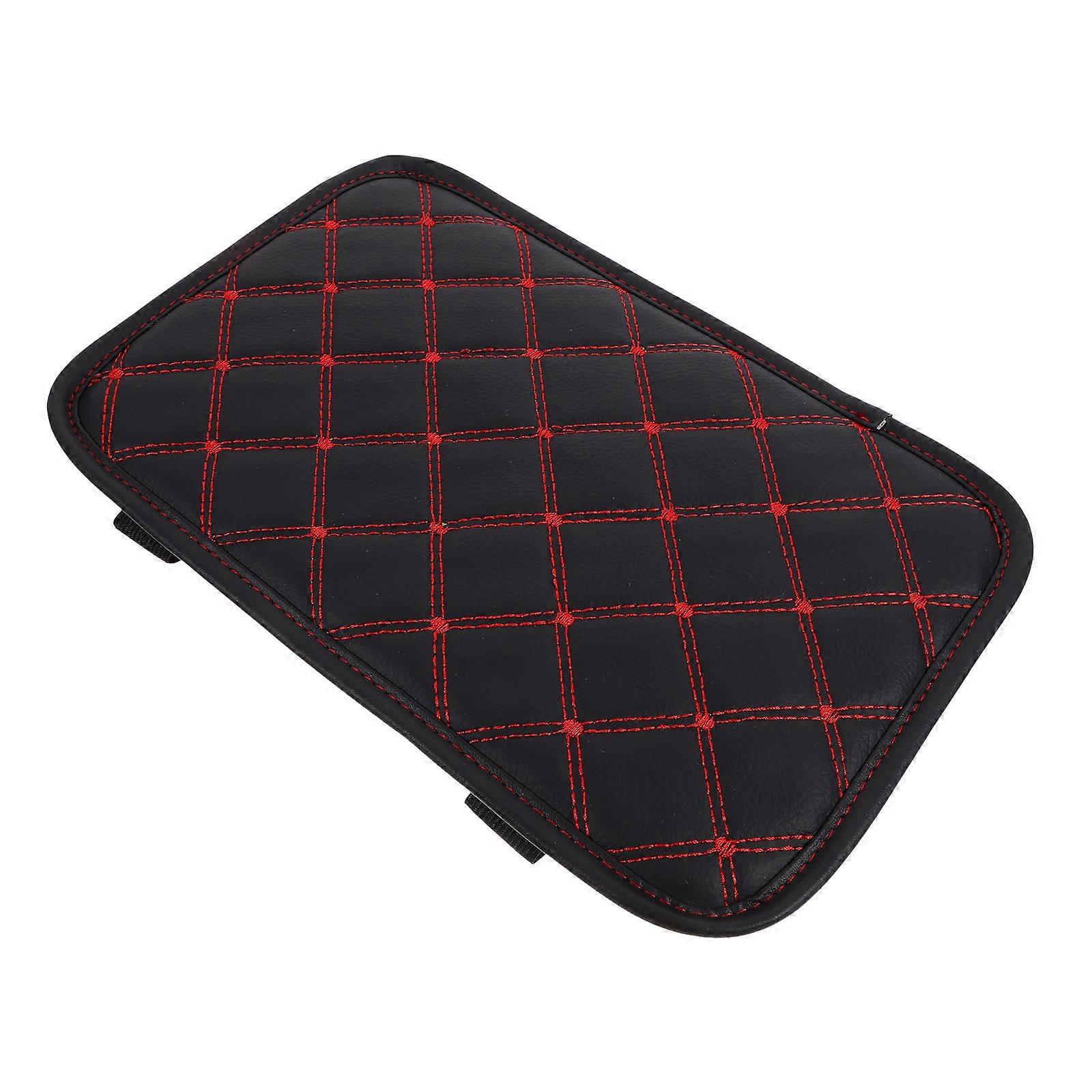 Black Car Armrest Cushion with PU Cover for Comfortable Drive Suitable for Most Cars