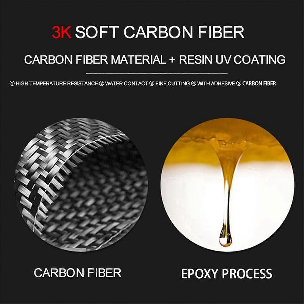 Kolfiber konsol CD Panel Trim för C Klass W204 2007-2010 Typ D