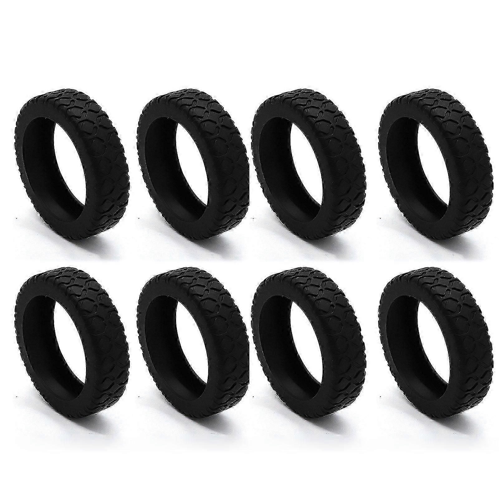 Silikon Bagage Hjul Överdrag Anti-Damm, Repor & Bullerreducering Skydd för Spinner & Carry-On Resväskor