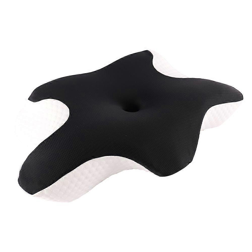 Cervical Pillow For Neck And Shoulder,contour Memory Foam Pillow,ergonomic Neck Support Pillow For Side Back Stomach Sleepers With Pillowcase,black