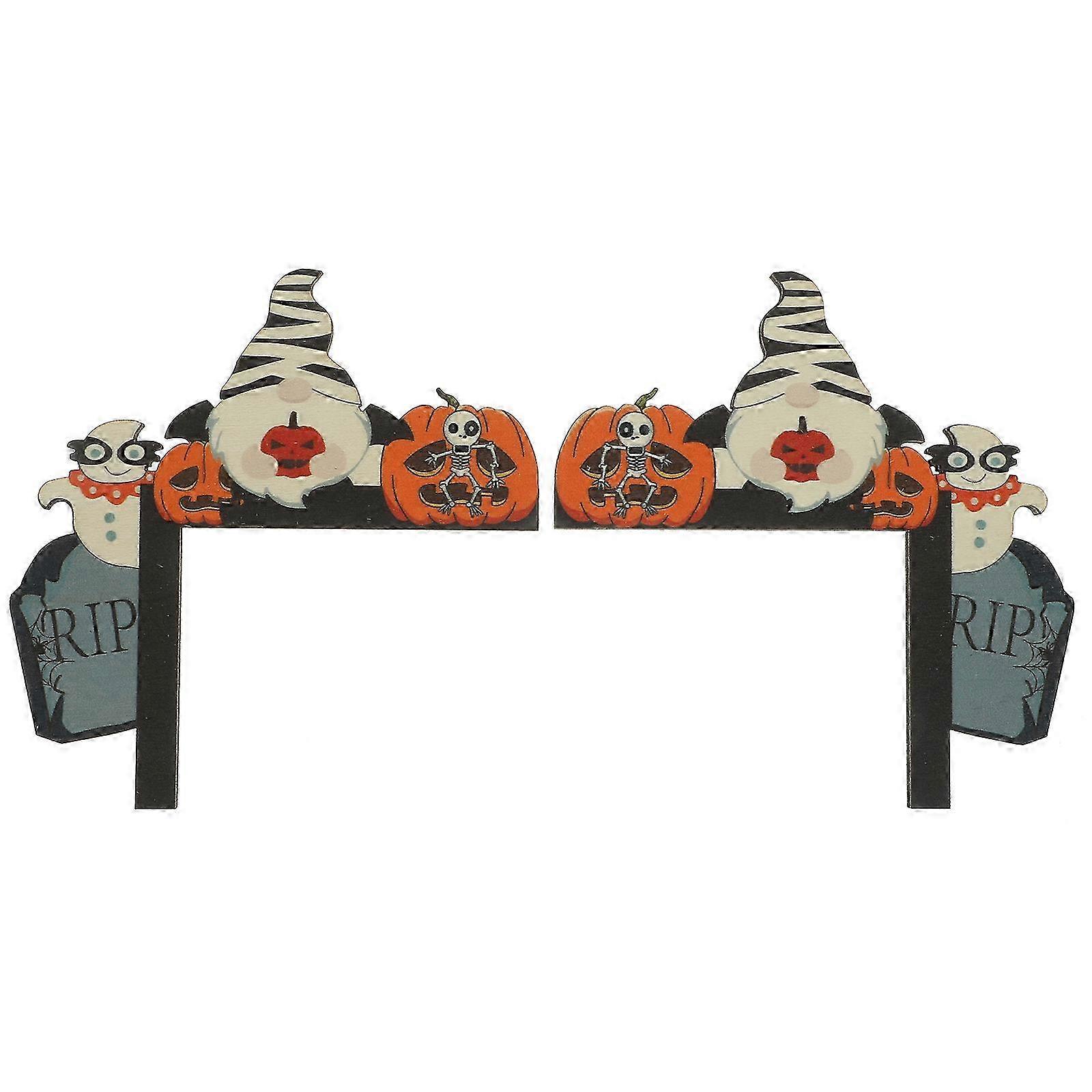 Decorative Halloween Dwarf Pumpkin Door Ornament For Home Haunted House 3 Sets Decorative Sign