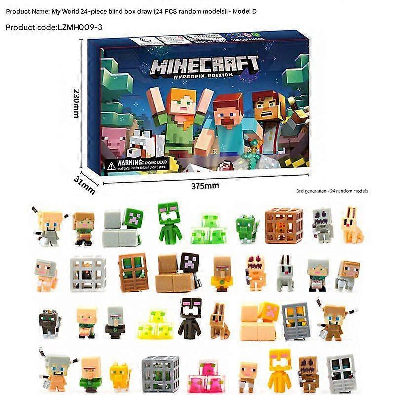 Festival Christmas Advent Calendar My World 24 Blind Box Draw (24Gb Random Model) - Model D_1