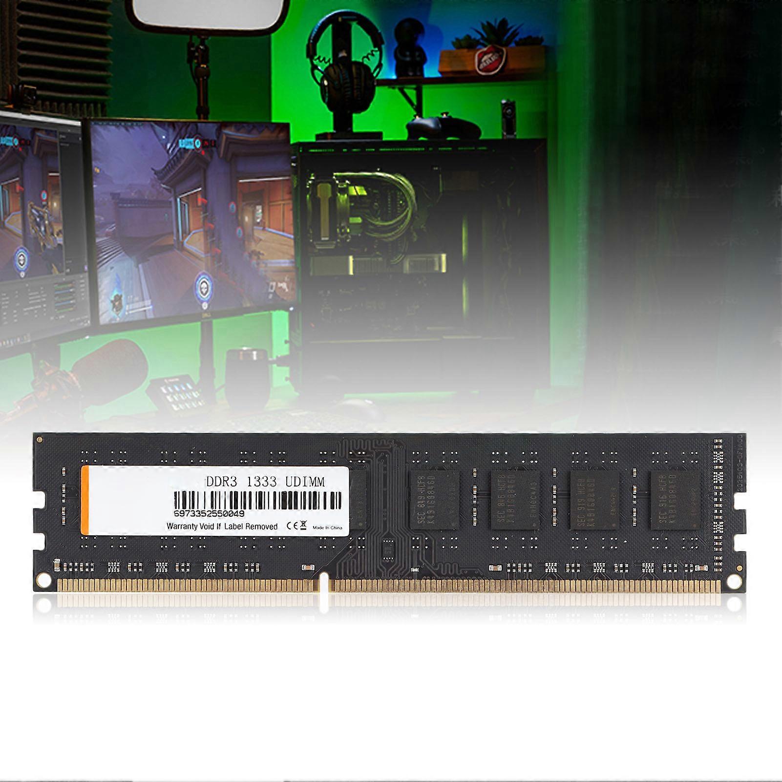 8GB DDR3 1333MHz Desktop Memory Module Black 240-Pin