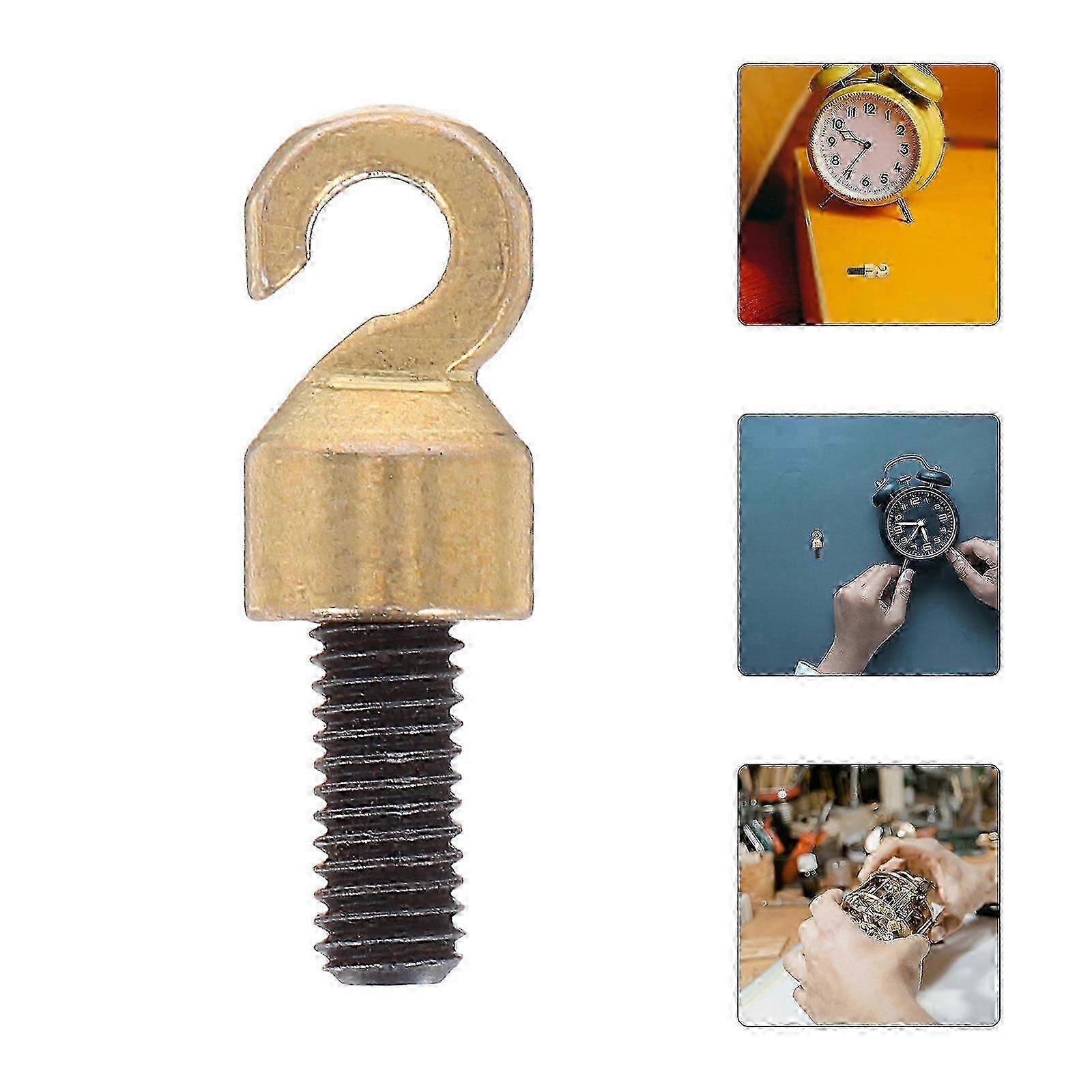 Vintage Grandfather Clock Weights: Replacement Parts with Shell Hook & Nut for Repair & Timekeeping M5