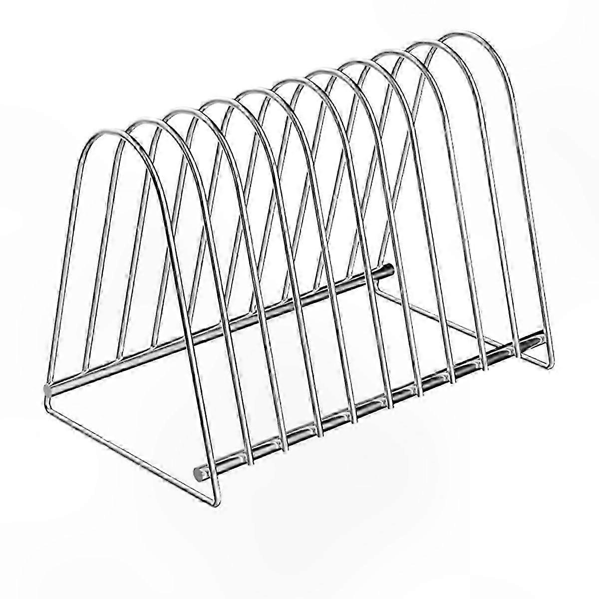 Vinyl Record Storage Rack with 10 Slots for Drying and Displaying Records