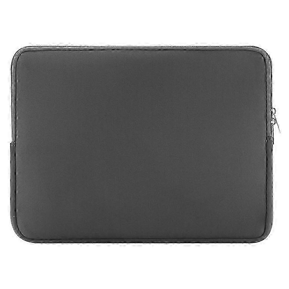 Bolsa para laptop A03 de 15 polegadas em neoprene, bolsa para transporte de notebook e tablet, pasta cinza