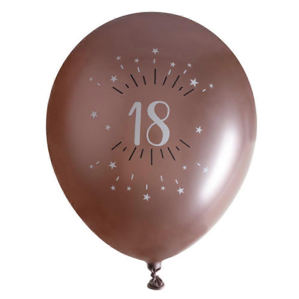 Rose Gold/Bronze Age 18 Balloons