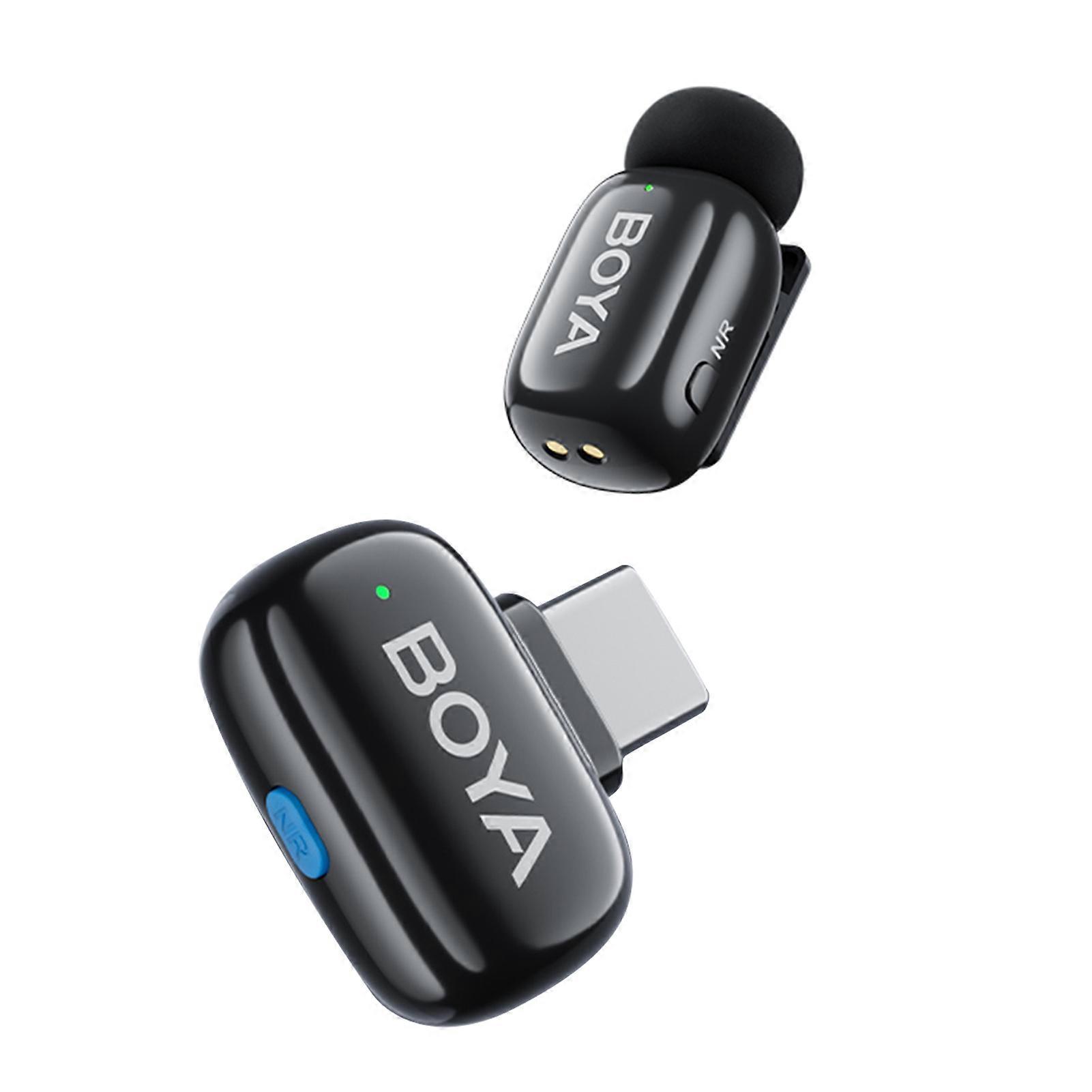 BOYA Mini 2.4G Wireless Lapel Mic System, 100M Range, 65mAh Battery