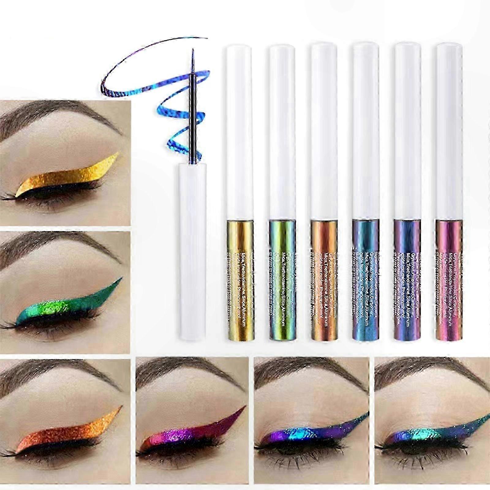 Gold Shimmer Eyeliner with Glitter Finish for Bold Makeup Styles