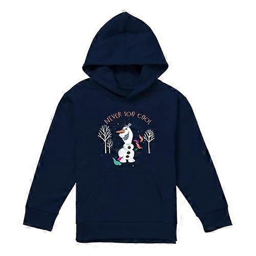 Frozen Childrens/Kids Never Too Cool Olaf Pullover Hoodie