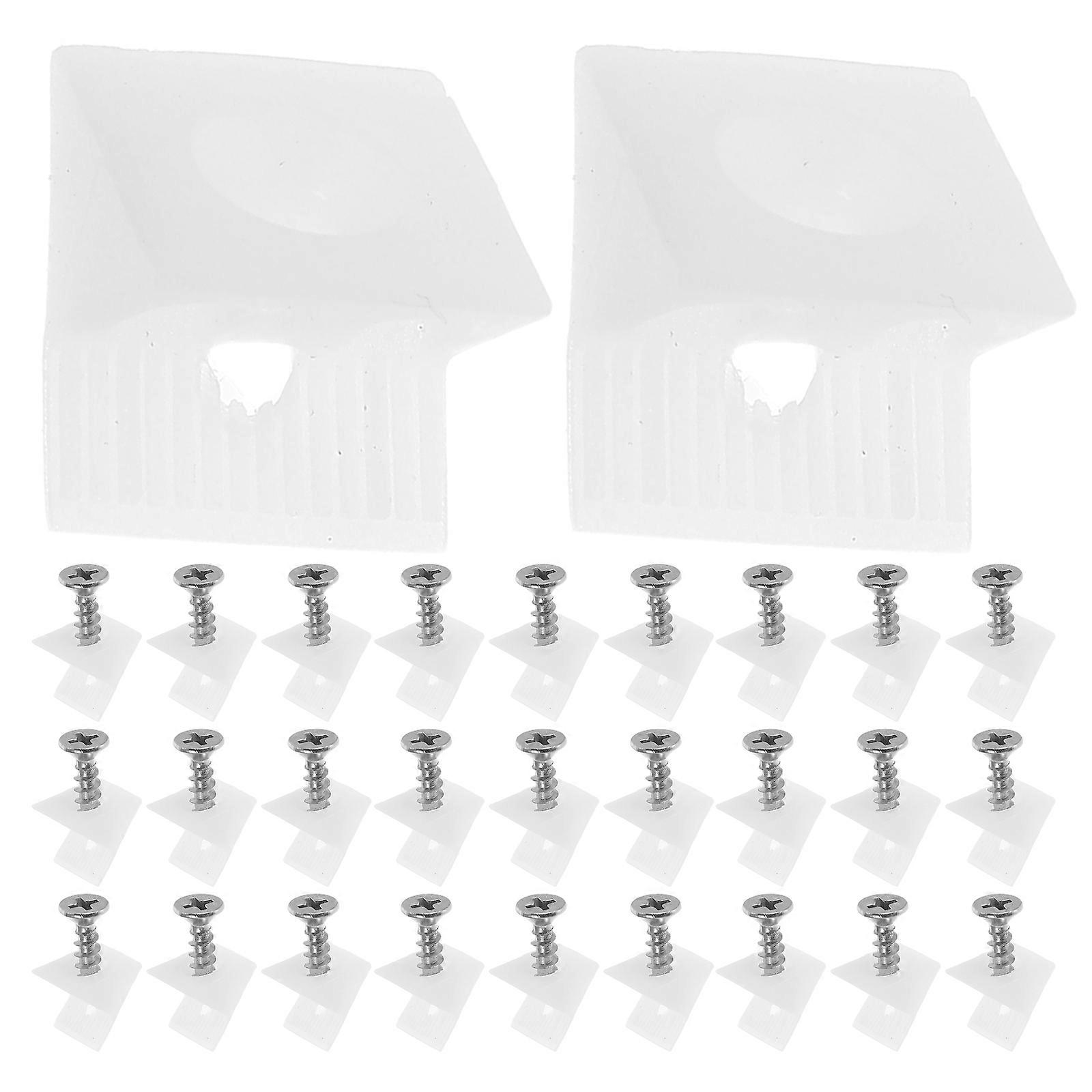 Hardware Accessories Plastic Angle Bracket for Furniture Repair 50Pcs Kit